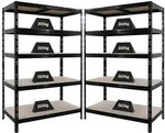 PROREGAL 2x Schwerlastregal Tiger | HxBxT 180x120x60cm | Fachlast 265kg...