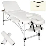 TECTAKE 3 Zonen Massageliege-Set mit 5cm Polsterung, Rollen und...