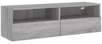vidaXL TV-Wandschrank Grau Sonoma 100x30x30 cm Holzwerkstoff