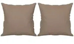 vidaXL Zierkissen 2 Stk. Taupe 40x40 cm Mikrofasergewebe