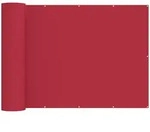 vidaXL Balkon Sichtschutz 150 x 300 cm Stoff mit PU-Beschichtung Rot