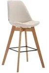 CLP Barhocker Metz Stoff creme/natura