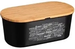 KESPER Brotbox, schwarz, FSC 14.5x34x20cm