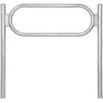 Baumarktplus Fahrradanlehnb&uuml;gel 115 x 124 cm Stahl feuerverzinkt &Oslash; 60 mm