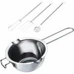 Westmark Wasserbad-Schmelzschale + Schokoladentauchgabel-Set, 314922E7