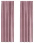 vidaXL Verdunkelungsvorh&auml;nge 2 pcs Dunkelrosa 140 x 260 cm Samt