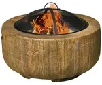 Outsunny - Feuerschale - 61,5L x 61,5B x 39H cm - braun