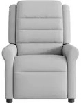 vidaXL Massagesessel Wolkengrau Stoff