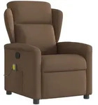 vidaXL Massagesessel Braun Stoff