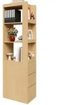 STILVORA Standregal Spanplatte Eichefarben, 200 cm hoch, mit 3 offenen F&auml;chern...