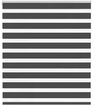 vidaXL Doppelrollo Schwarz 130x100 cm Stoffbreite 125,9 cm Polyester