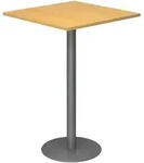 b&uuml;m&ouml; Stehtisch B&uuml;ro, Bistrotisch eckig 80 x 80 cm in Buche, Gestell: Graphit...