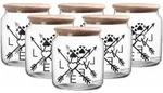 Ritzenhoff & Breker Mika Love Leckerli-Dose mit Deckel &oslash; 12 cm 6er Set