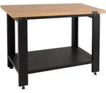 Werkbank Profiline XL freistehend 110 x 65 cm 600 kg Stahl Werktisch mit massiver