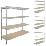 Baumarktplus 4x Schwerlastregal 180x160x60 cm Traglast 1000 kg Steckregal...