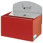 PROREGAL Robuster Wandascher mit Schild | 0,8 Liter, HxBxT 20x20x12,5cm |...