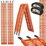 Baumarktplus TRUTZHOLM 2x Auffahrrampe klappbar 228 cm Traglast 680 kg Alu orange