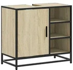 vidaXL Badschrank Sonoma-Eiche 65x33x60 cm Holzwerkstoff