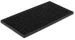 Relaxdays Barmatte 2er Set, mit Noppen, 30 x 15 cm, Abtropfmatte aus PVC, Geschirr