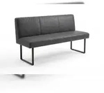 KAWOLA Esszimmerbank ELEEN Leder anthrazit 143cm