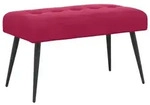vidaXL Bank mit Knopfheftung Weinrot 80 x 40 x 46 cm Samt