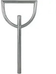 Baumarktplus Fahrradanlehnb&uuml;gel 115 x 56 cm Stahl feuerverzinkt &Oslash; 60 mm zum