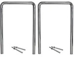 Baumarktplus 2 x Fahrradanlehnb&uuml;gel 118 x 78 cm Edelstahl &Oslash; 60 mm Typ U