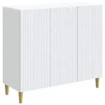 vidaXL Sideboard Wei&szlig; 89 x 34,5 x 80 cm Holzwerkstoff