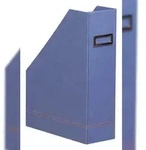 Rhodiarama Stehsammler aus Kunstleder, 10x25x31cm - Saphir 318838C