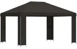 vidaXL Pavillon 4 x 3 m Anthrazit Polyester und Stahl 190 gsm