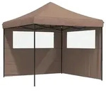 vidaXL Party-Zelt 292 x 292 x 315 cm Braun Oxford-Stoff