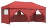 vidaXL Partyzelt 292 x 580 x 315 cm Bordeauxrot Oxford-Stoff