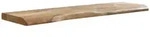 Rustikales Wandregal, Akazienholz, Baumkante, Handgefertigt. 100x26x4 cm |...