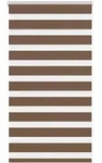 vidaXL Doppelrollo Braun 90x100 cm Stoffbreite 85,9 cm Polyester