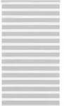 vidaXL Doppelrollo Hellgrau 125x200 cm Stoffbreite 120,9 cm Polyester