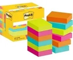 Post-it Sticky Notes Haftnotizen 653-12-POP 38 x 51 mm 100 Blatt pro Block Blau,