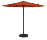 vidaXL Garten-Schirm mit Fu&szlig; 300 x 300 cm Polyester Rechtwinklig