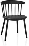Dining Stuhl / Besucherstuhl ARTIFO RIB Kunststoff schwarz hjh LIVING