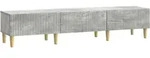 vidaXL TV-Schr&auml;nk Betongrau 147 x 34,5 x 30 cm Holzwerkstoff