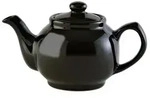 Price & Kensington Teekanne 1100 ml Steingut klassisch schwarz, f&uuml;r 6 Tassen