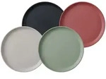 Mepal SILUETA Fr&uuml;hst&uuml;cksteller &oslash; 23 cm 4er Set Bunt