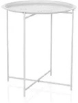Beistelltisch / Couchtisch / Sofatisch ALLRUND Metall wei&szlig; hjh LIVING