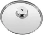KLAMER Pfannendeckel 20 cm, Edelstahl Universal-Pfannendeckel f&uuml;r Pfannen und