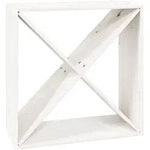 vidaXL Weinregal Wei&szlig; 62x25x62 cm Massivholz Kiefer