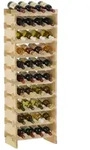 PROREGAL Weinregal NAVARRA aus Holz HxBxT 135x46x28cm 40 Flaschen 10 Ebenen schmal