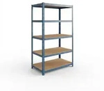 Relaxdays Schwerlastregal, HxBxT: 180 x 100 x 30 cm, 875 kg, 5 Ebenen, Lagerregal
