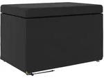 Hocker aus schwarzem Kunstleder und Verbundholz, Modell Apex Advance Pro