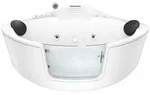 AcquaVapore Whirlpool Pool Badewanne Eckwanne Wanne W60-TH 140x140cm mit T&uuml;r