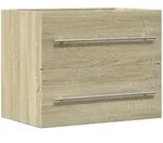 vidaXL Waschbeckenunterschrank Sonoma-Eiche 60x38,5x48cm Holzwerkstoff