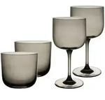 like. by Villeroy & Boch Like Glass Wein- und Wassergl&auml;ser Set 4-teilig - Smoke